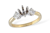 A033-58110: LDS SEMI DIA RING .40 TW
