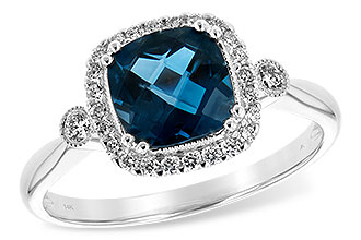 A217-19929: LDS RG 1.62 LONDON BLUE TOPAZ 1.78 TGW (7MM LBT)