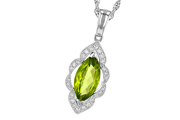 A218-15429: NECK .94 PERIDOT 1.05 TGW