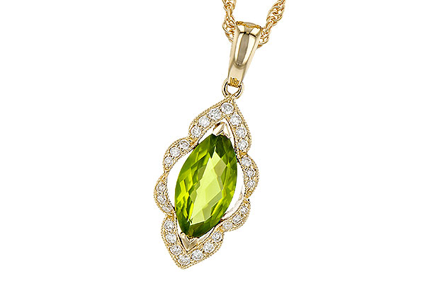 A218-15429: NECK .94 PERIDOT 1.05 TGW