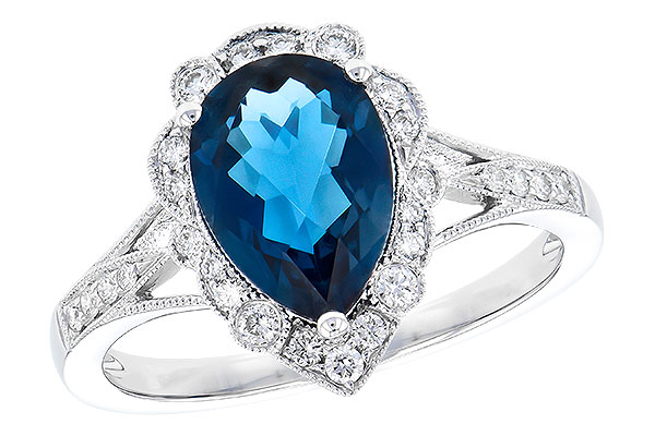 A300-89074: LDS RG 2.25 LONDON BLUE TOPAZ 2.47 TGW