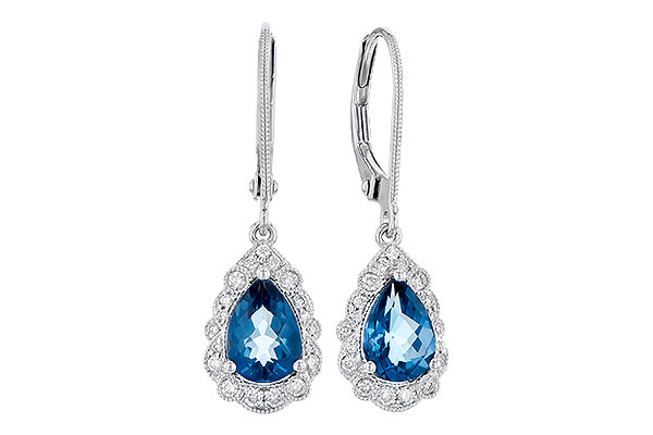 A300-89992: EARR 1.48 TW LONDON BLUE TOPAZ 1.63 TGW