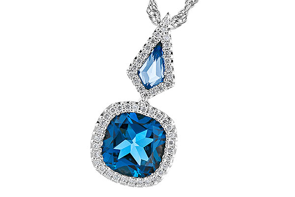 A301-77192: NECK 2.24 TW LONDON BLUE TOPAZ 2.40 TGW