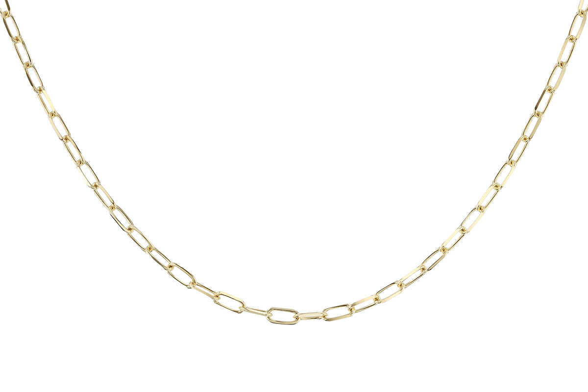 A301-79074: PAPERCLIP MD (24", 3.10MM, 14KT, LOBSTER CLASP)