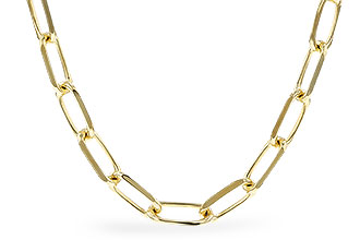 A301-79074: PAPERCLIP MD (24IN, 3.10MM, 14KT, LOBSTER CLASP)