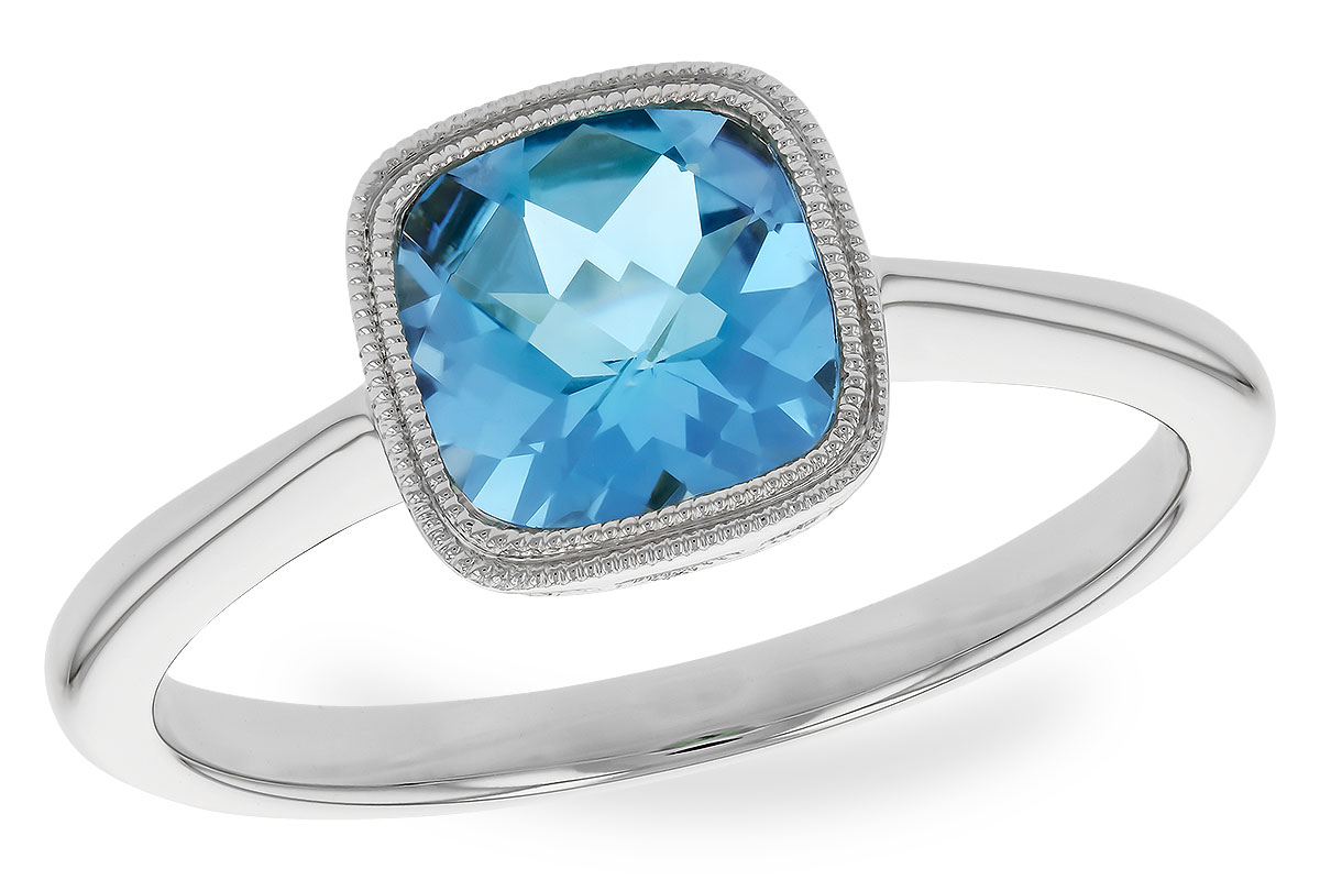 A301-79910: LDS RG 1.45 CT SWISS BLUE TOPAZ
