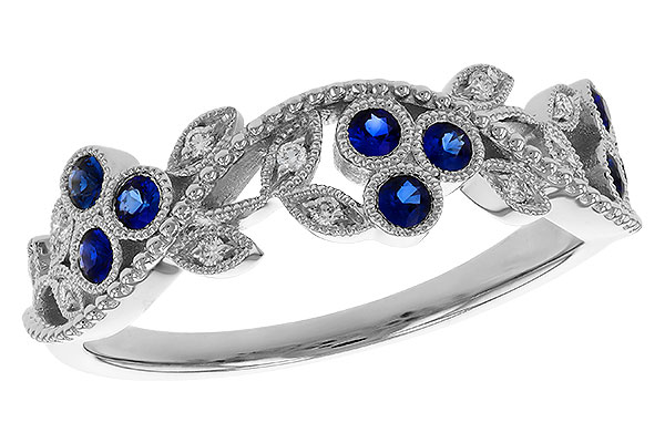 A302-72638: LDS WED RG .23 SAPPHIRE .29 TGW
