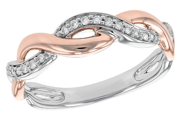 B213-58101: LDS DIA WED RG .10 TW (ROSE & WG)