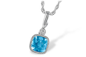 B214-52674: NECK 1.03 BLUE TOPAZ 1.05 TGW