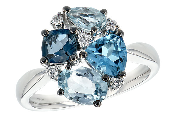 B217-19910: LDS RG 2.57 BLUE TOPAZ 2.65 TGW