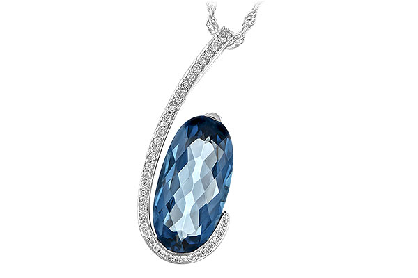 B217-19992: NECK 4.48 LONDON BLUE TOPAZ 4.60 TGW