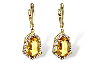 B218-10856: EARR 3.80 TW CITRINE 4.05 TGW