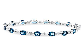 B218-15447: BRACELET 7.20 LONDON BLUE TOPAZ 7.36 TGW