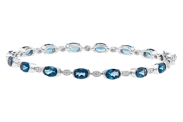 B218-15447: BRACELET 7.20 LONDON BLUE TOPAZ 7.36 TGW