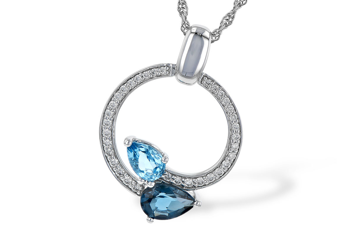 B218-16310: NECK 1.22 BLUE TOPAZ 1.40 TGW