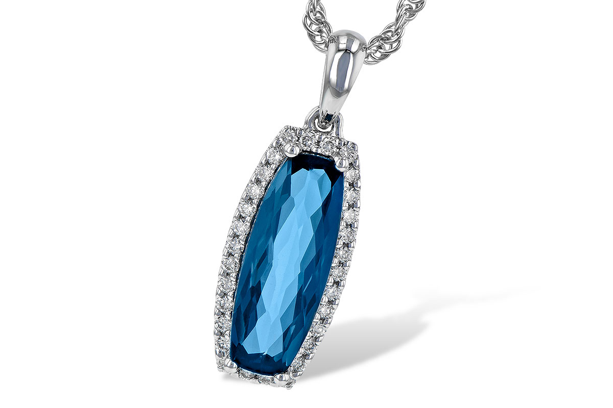 B218-17183: NECK 1.58 LONDON BLUE TOPAZ 1.70 TGW