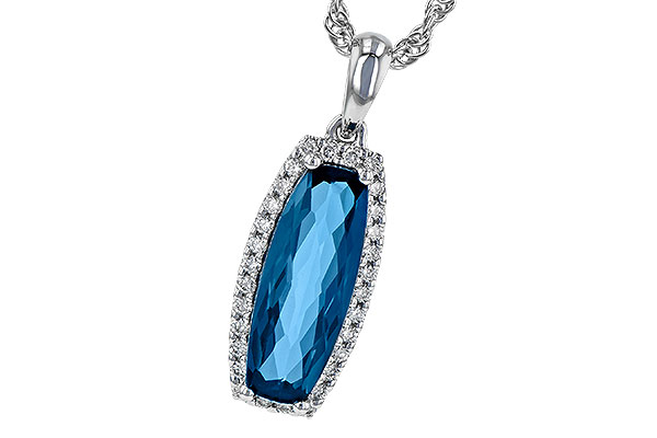 B218-17183: NECK 1.58 LONDON BLUE TOPAZ 1.70 TGW