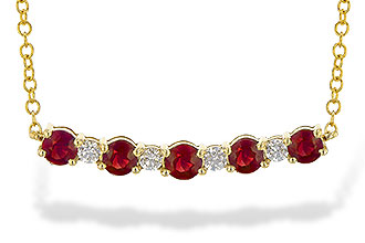 B218-18092: NECK .58 TW RUBY .70 TGW