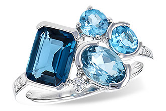 B300-89038: LDS RG 3.08 BLUE TOPAZ TW 3.15 TGW