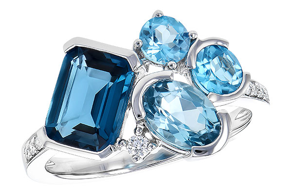 B300-89038: LDS RG 3.08 BLUE TOPAZ TW 3.15 TGW