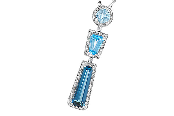 B301-75383: NECK 3.26 TW BLUE TOPAZ 3.50 TGW