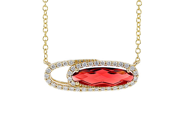 B301-75392: NECK 1.16 GARNET 1.30 TGW