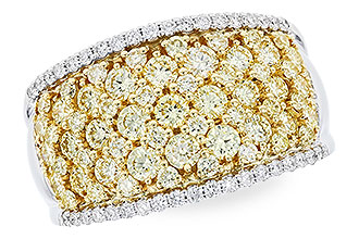B301-76310: LDS DIA WED RG 1.53 YELLOW DIAS 1.75 TW