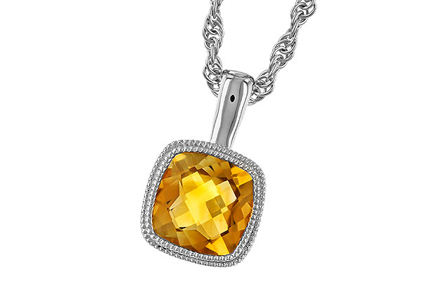 B301-79910: NECKLACE .75 CT CITRINE