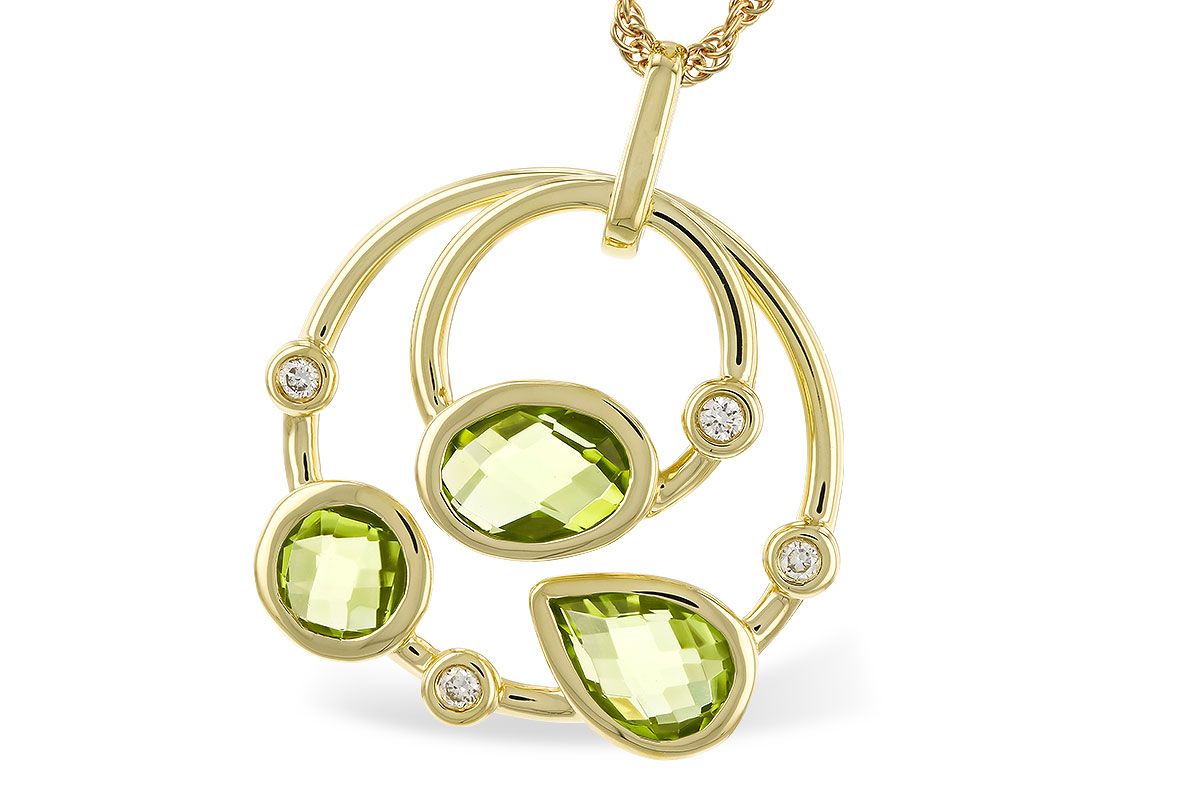 B302-64465: NECKLACE 2.20 PERIDOT 2.26 TGW