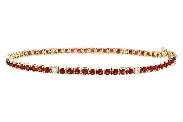 B302-65447: BRACELET 3.04 RUBY 3.29 TGW (7")
