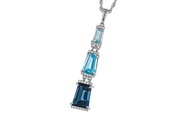 B302-68119: NECKLACE 2.60 TW BLUE TOPAZ 2.65 TGW