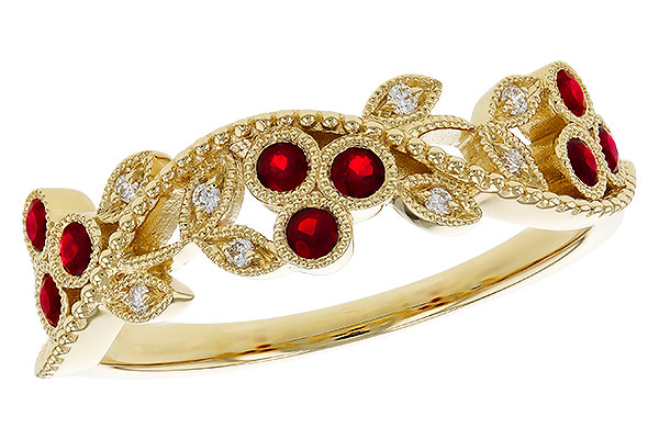 B302-72638: LDS DIA RG .22 RUBY TW .28 TGW