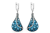 C215-41747: EARR 6.86 BLUE TOPAZ 7.05 TGW