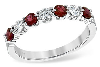 C217-25410: LDS WED RG .48 RUBY .78 TGW