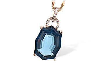 C217-27265: NECK 11.75 LONDON BLUE TOPAZ 11.85 TGW