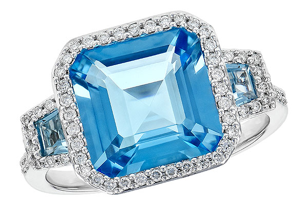 C218-17228: LDS RG 4.40 TW BLUE TOPAZ 4.60 TGW