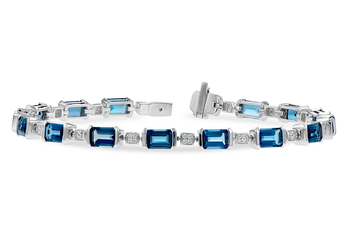 C300-84492: BRACELET 7.90 LONDON BLUE TOPAZ 8.13 TGW