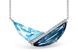 C300-85419: NECK 4.66 BLUE TOPAZ 4.75 TGW (18")