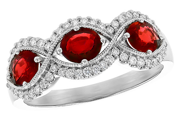 C300-86328: LDS WED RG 1.10 TW RUBY 1.35 TGW (6x4MM RUBY)