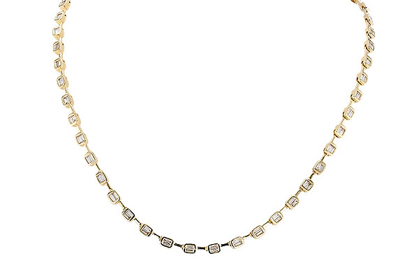 C301-78128: NECKLACE 2.05 TW BAGUETTES (17 INCHES)