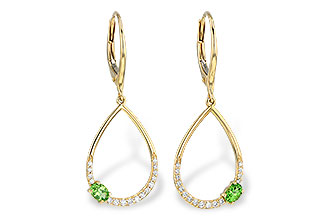 D218-17237: EARR .33 GREEN GARNET .49 TGW