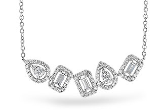 D300-86292: NECK .15 TW BAGUETTES .55 TW (18 INCHES)