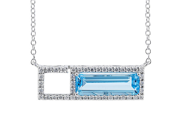 D301-75392: NECK 1.44 BLUE TOPAZ 1.60 TGW