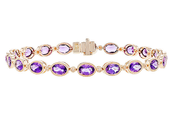 D301-75428: BRACELET 6.86 TW AMETHYST 6.90 TGW