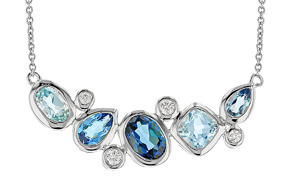 D301-79010: NECK 2.57 BLUE TOPAZ TW 2.72 TGW (18")