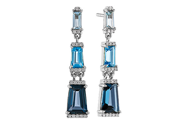 D302-68119: EARRINGS 2.55 BLUE TOPAZ 2.62 TGW