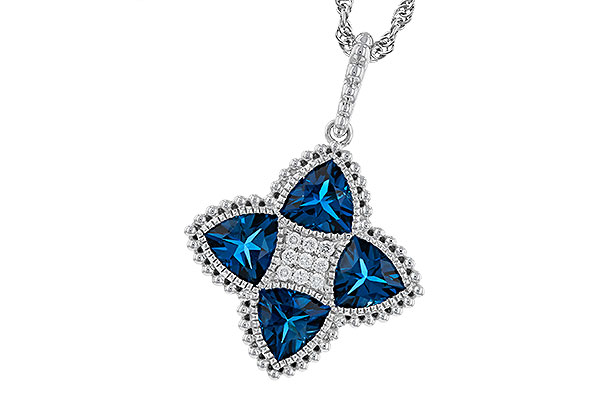 D302-69010: NECKLACE 2.79 LONDON BLUE TOPAZ 2.85 TGW