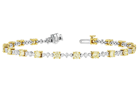 E216-33628: BRACELET 2.80 YELLOW DIA 4.01 TW