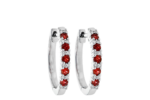 E218-13610: EARR .45 RUBY .55 TGW
