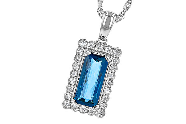 E218-17192: NECK 1.55 LONDON BLUE TOPAZ 1.70 TGW